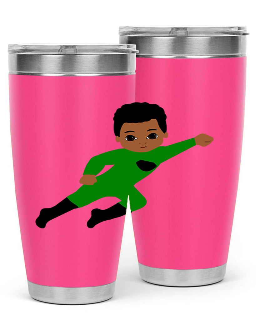 super kid 6#- black men - boys- tumbler