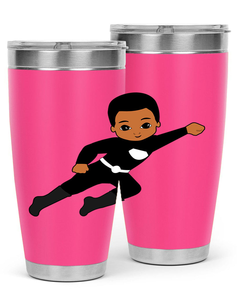 super kid 7#- black men - boys- tumbler