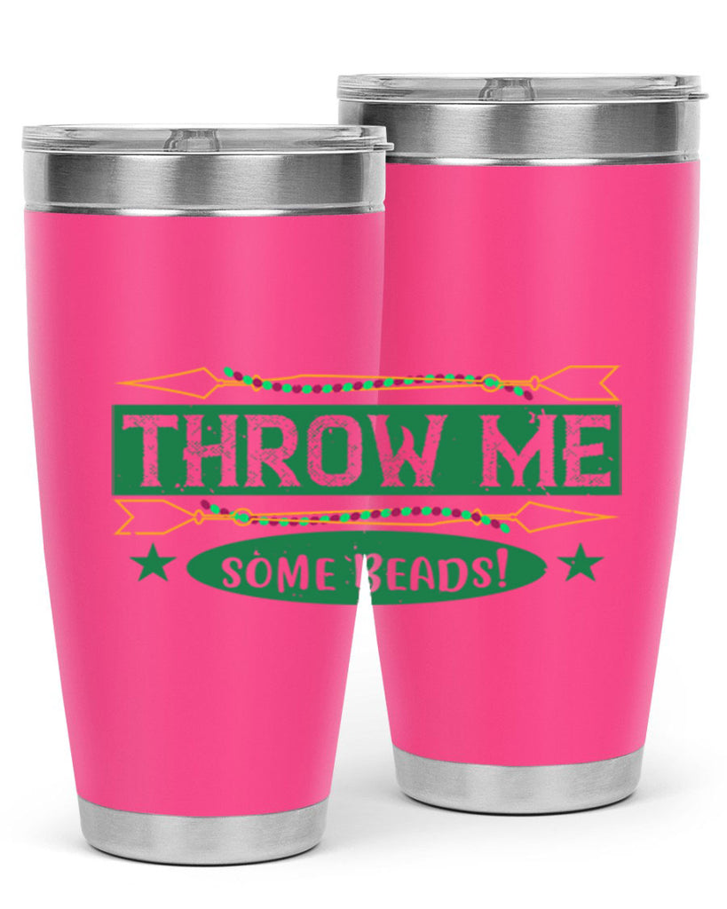 throw me some beads 34#- mardi gras- Tumbler