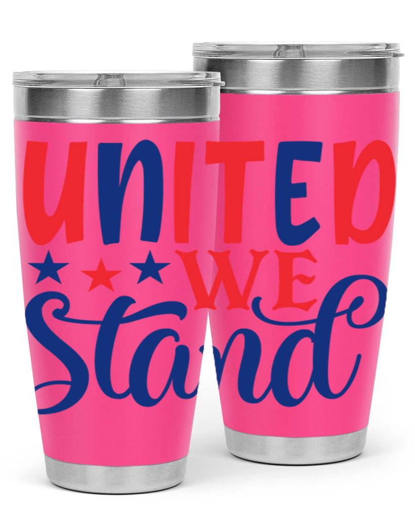 united we stand Style 75#- Fourt Of July- Tumbler