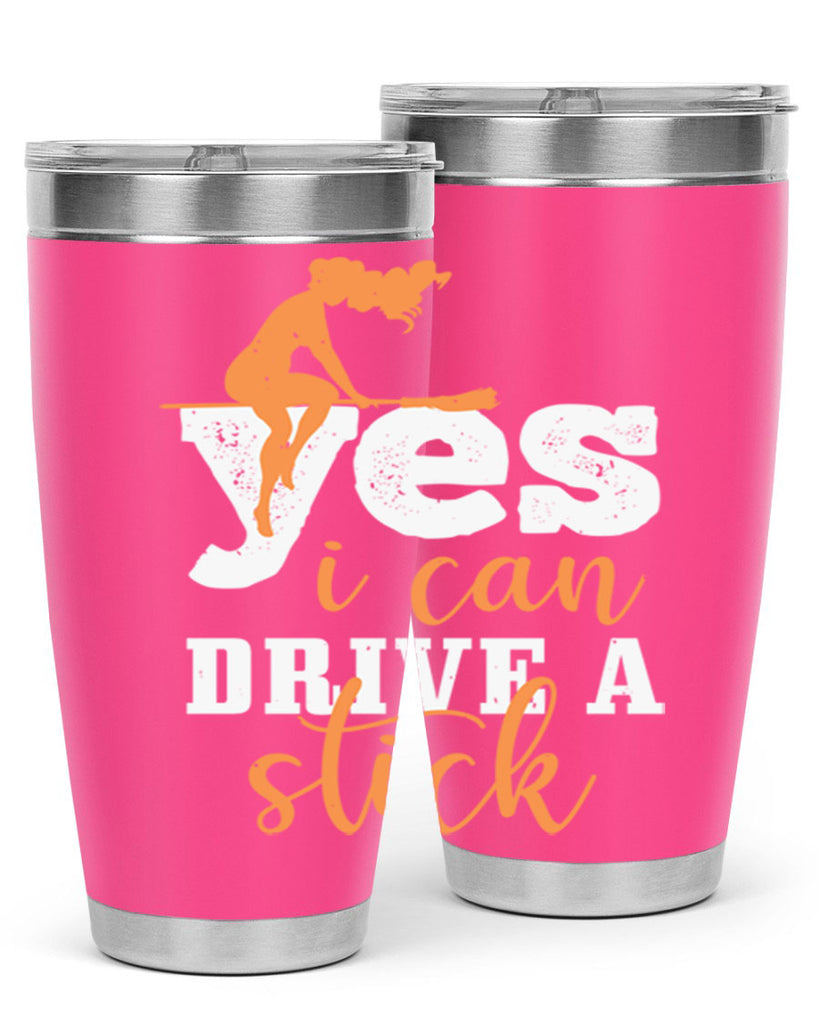 yesi can drive a stick 120#- halloween- Tumbler