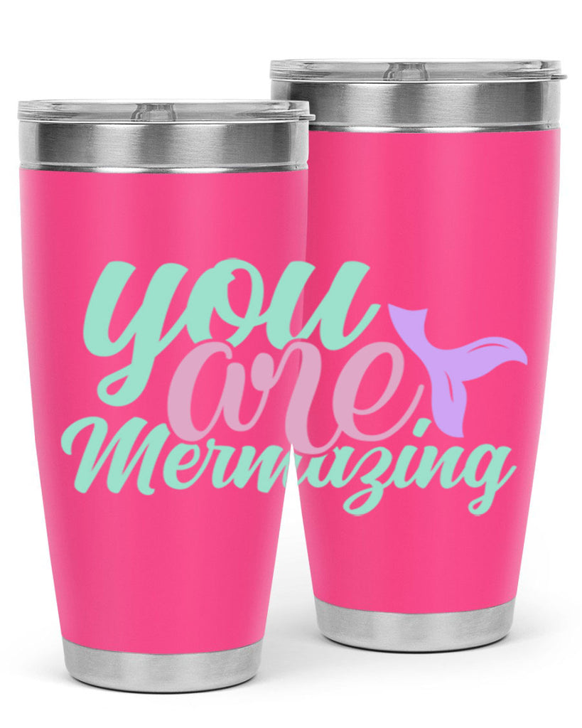 you are mermazing 9#- mermaid- Tumbler