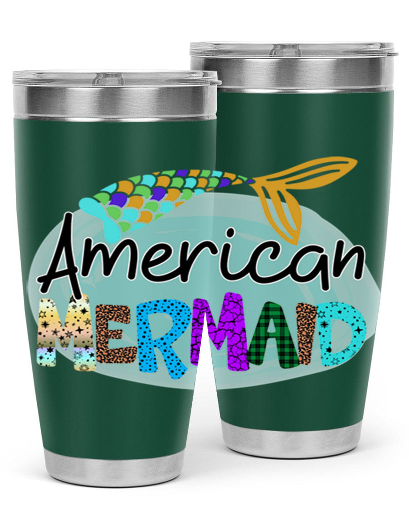 American Mermaid 14#- mermaid- Tumbler