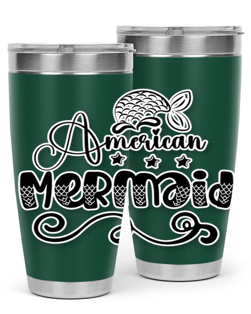 American Mermaid 15#- mermaid- Tumbler