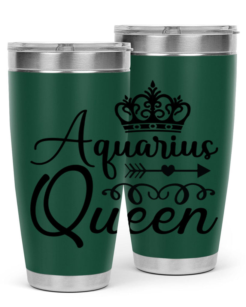Aquarius queen 74#- zodiac- Tumbler