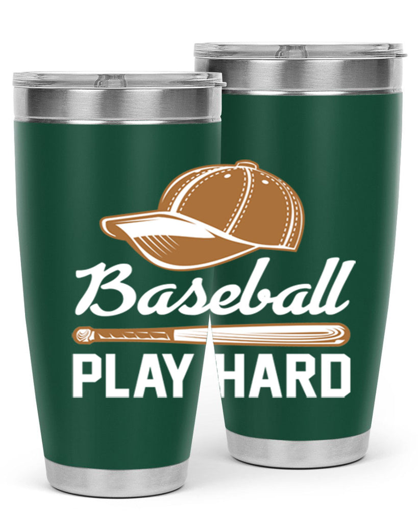 Baseball play 1444#- baseball- Tumbler