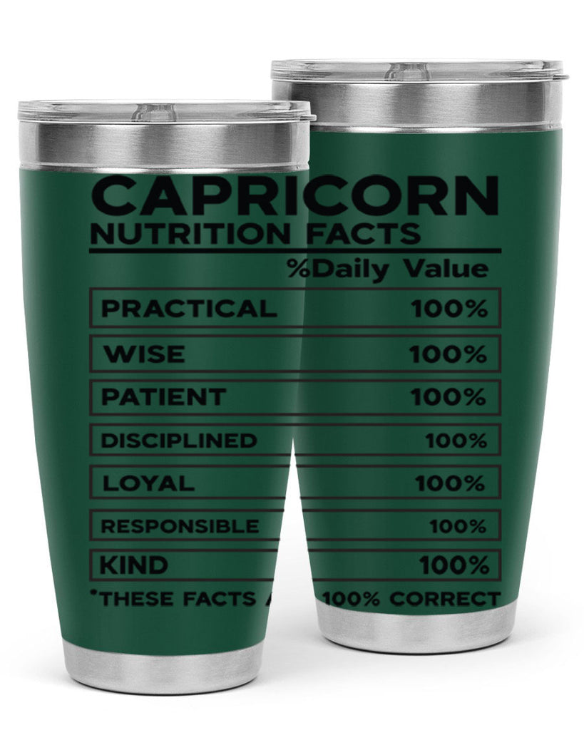 Capricorn Nutrition Facts 185#- zodiac- Tumbler