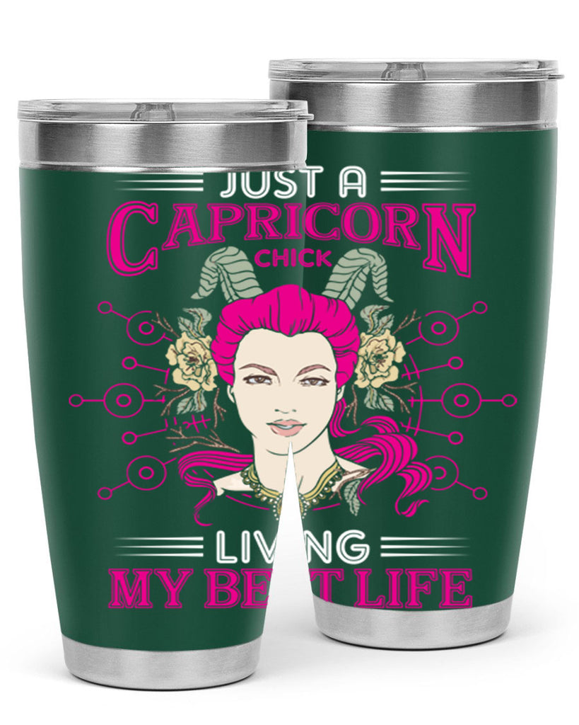 Capricorn chick 193#- zodiac- Tumbler