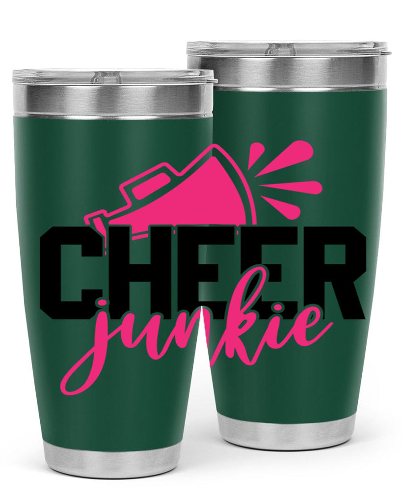 Cheer junkie 1390#- cheer- Tumbler