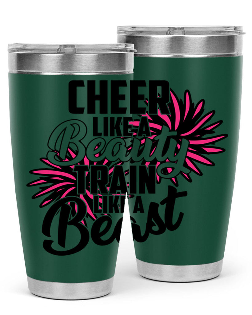 Cheer like a Beauty Train like a Beast 1388#- cheer- Tumbler