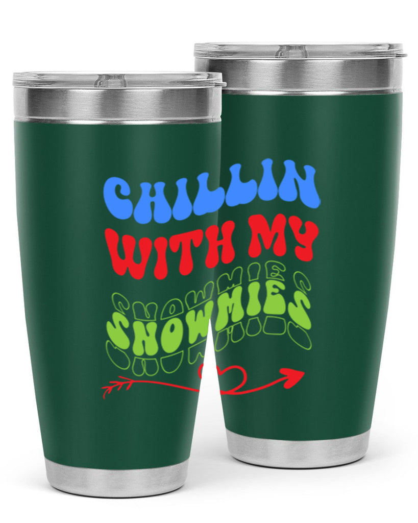 Chillin with my snowmies 42#- winter- Tumbler
