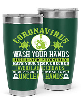 Coronavirus Wash Your Hands Use Style 1#- corona virus- Tumbler