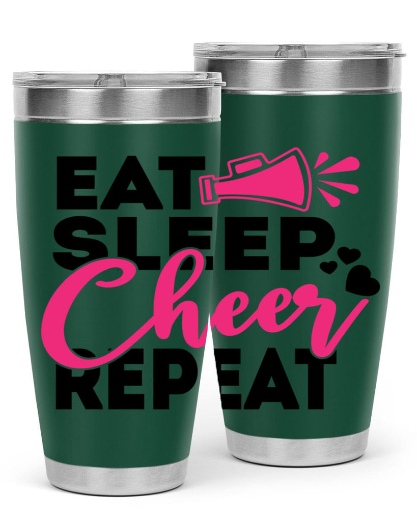 Eat Sleep Cheer Repeate 1315#- cheer- Tumbler