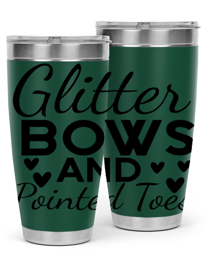 Glitter Bows and Pointed Toes 43#- ballet- Tumbler
