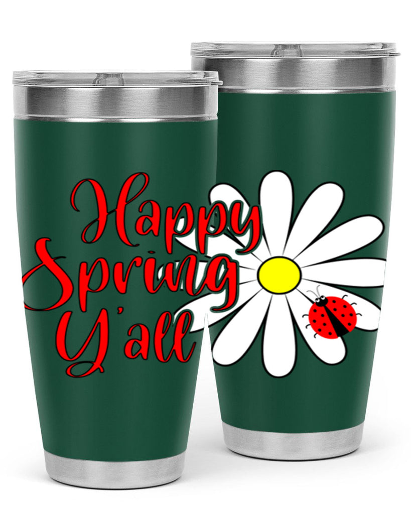 Happy Spring Y'all 161#- spring- Tumbler
