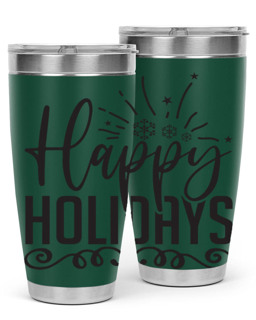 Happy holidays 137#- winter- Tumbler