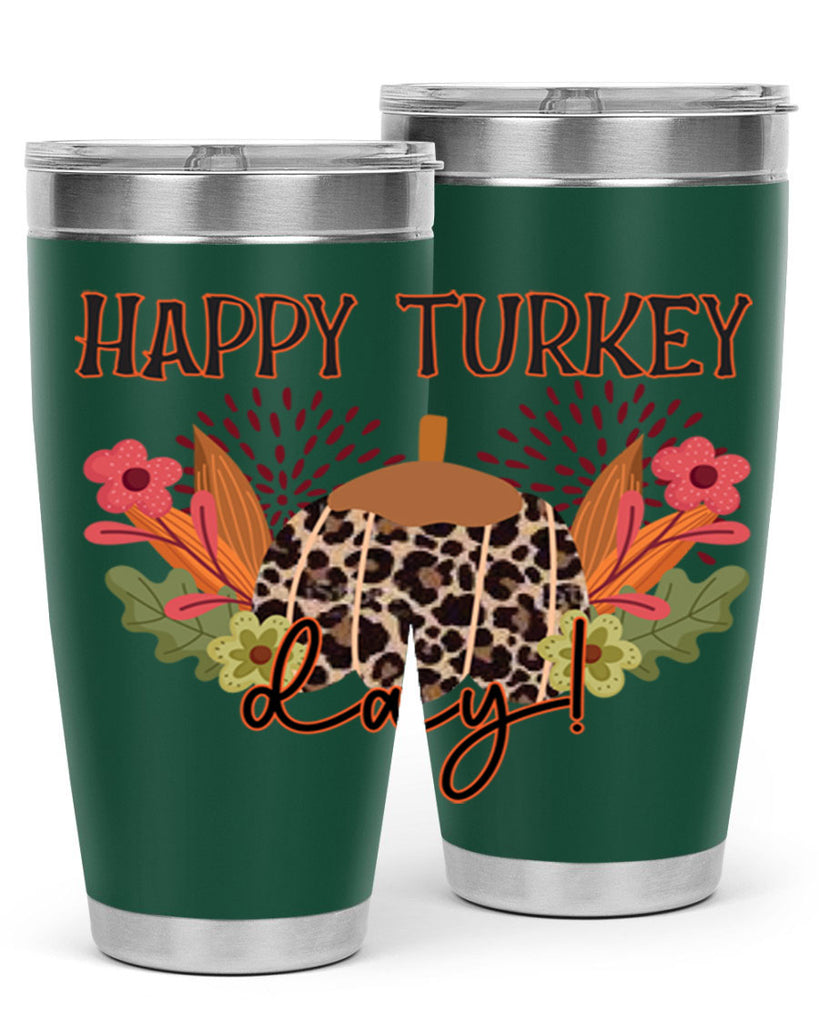 Happy turkey day 253#- fall- Tumbler