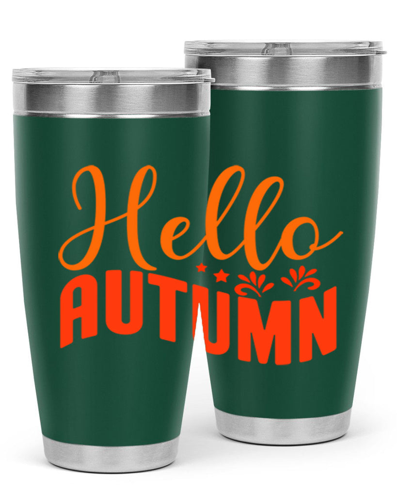 Hello Autumn Design 268#- fall- Tumbler