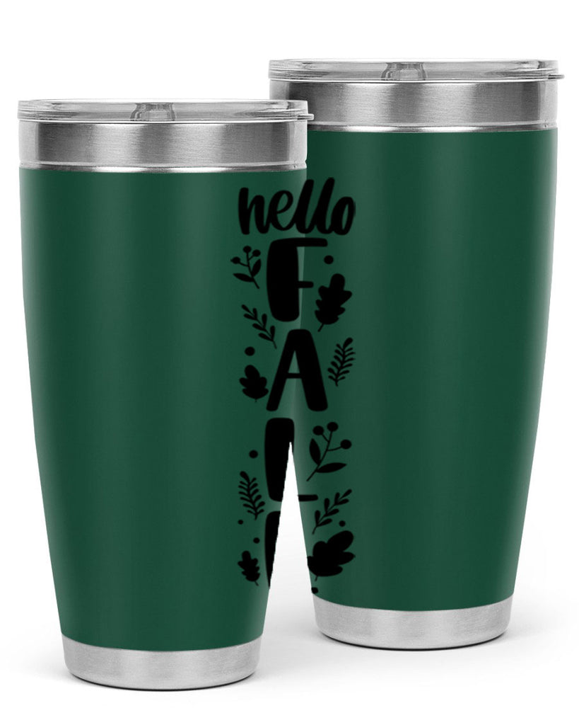 Hello Fall 495#- fall- Tumbler