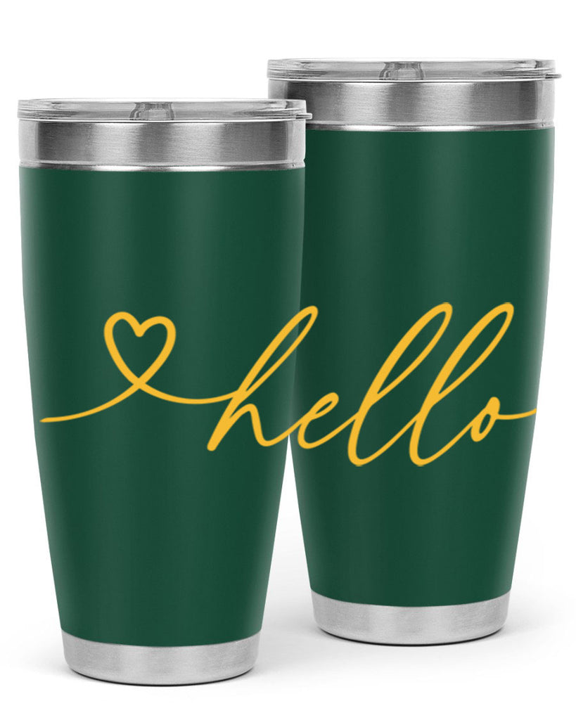 Hello heart183#- spring- Tumbler
