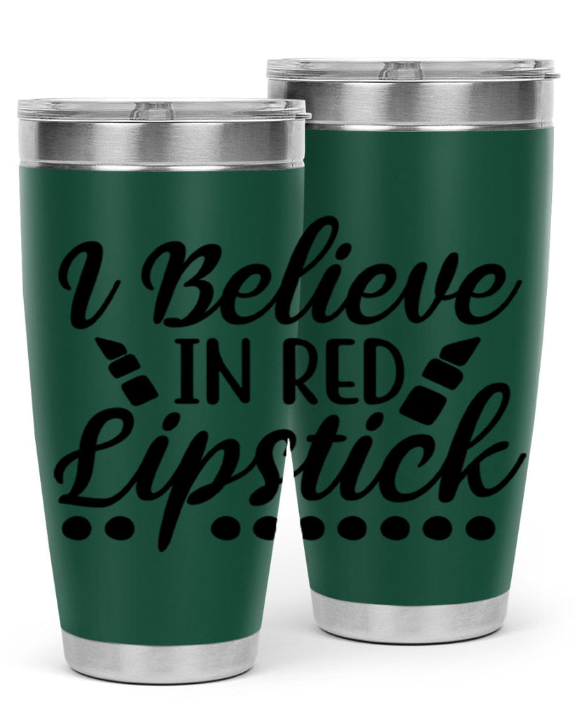 I Believe In Red Lipstick 106#- fashion- Cotton Tank