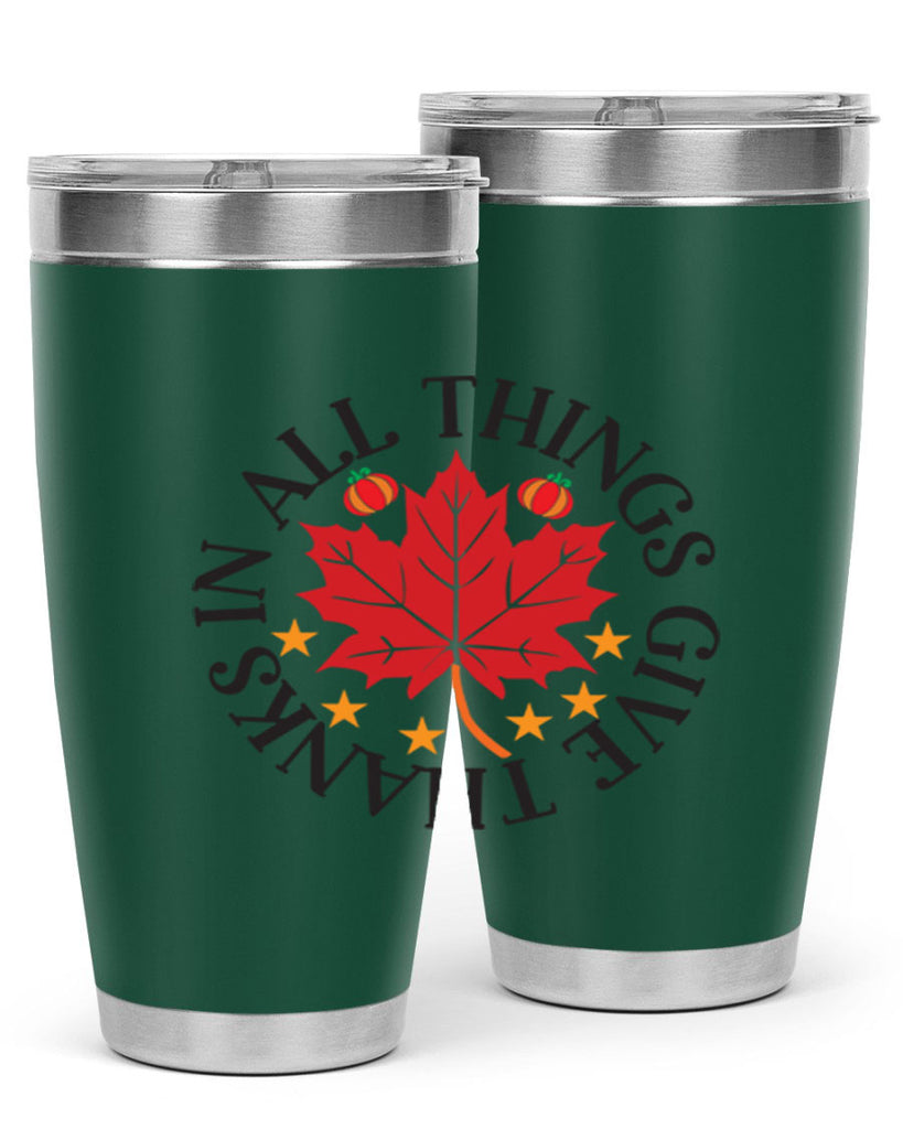Inallthingsgivethanks 353#- fall- Tumbler