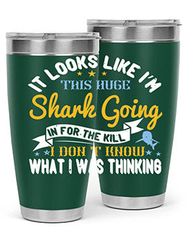 It looks like I’m this huge shark going in for the kill…I don’t know what I was thinking Style 60#- shark  fish- Tumbler