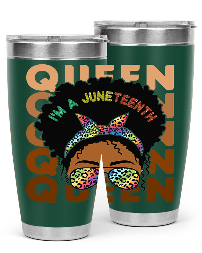 Juneteenth Queen Swag Black Melanin Png 26#- Juneteenth- tumbler