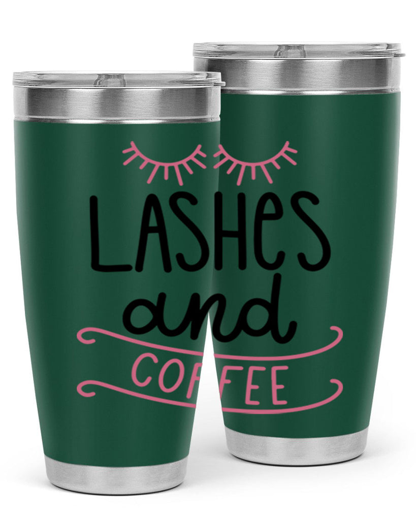Lashes and Coffee Style 68#- make up- Tumbler
