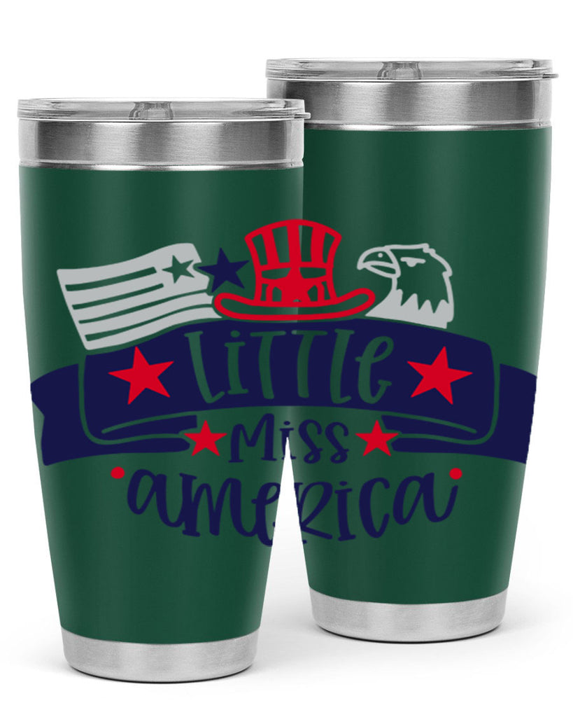 Little Miss America Style 162#- Fourt Of July- Tumbler