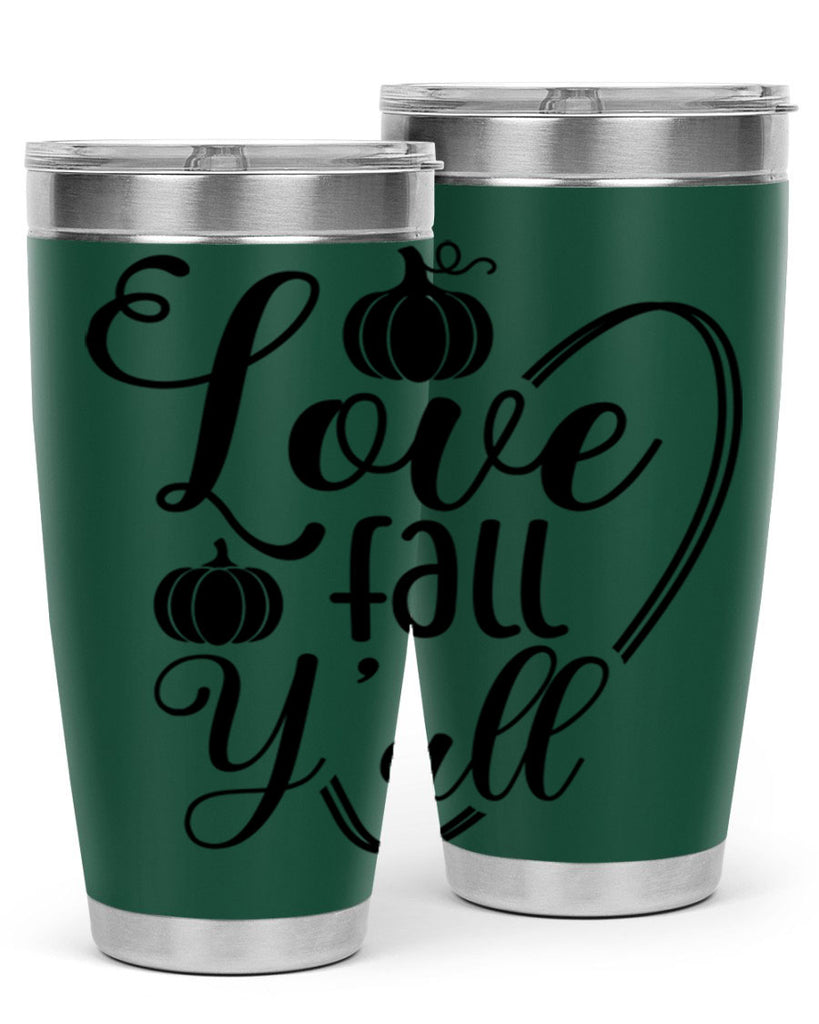 Love Fall Yall 412#- fall- Tumbler