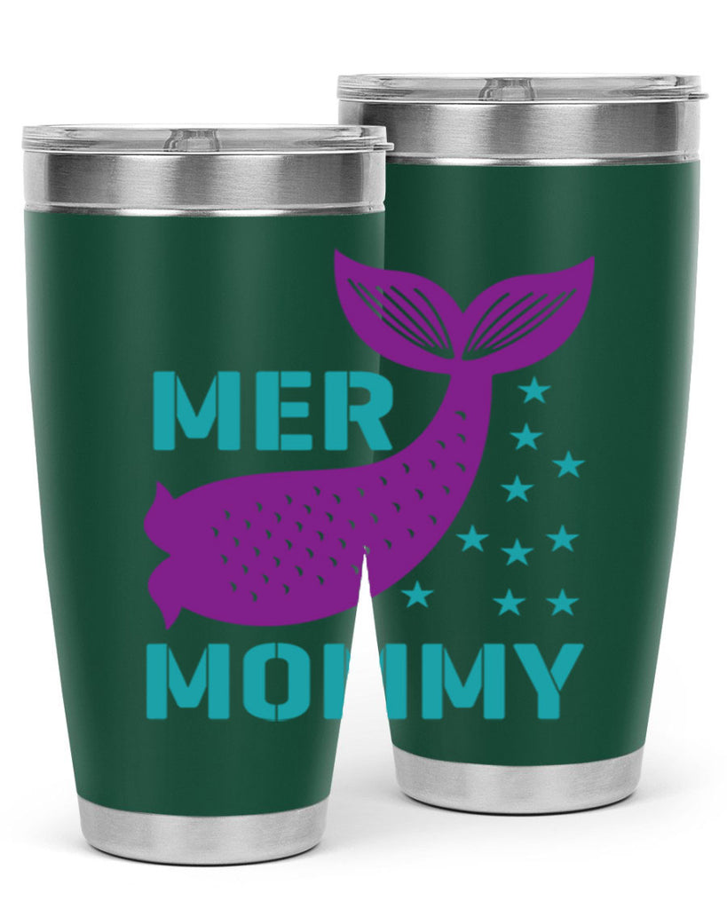 Mer Mommy 342#- mermaid- Tumbler