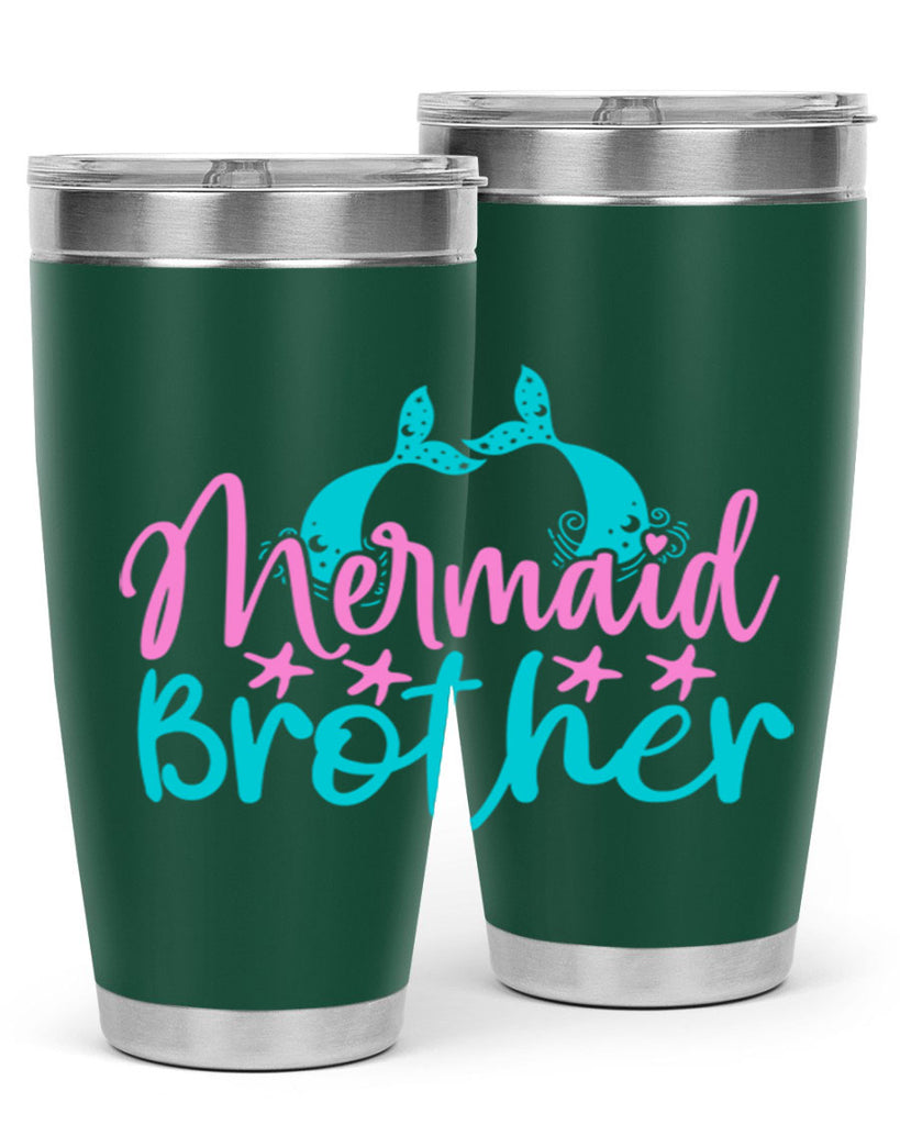 Mermaid Brother 354#- mermaid- Tumbler
