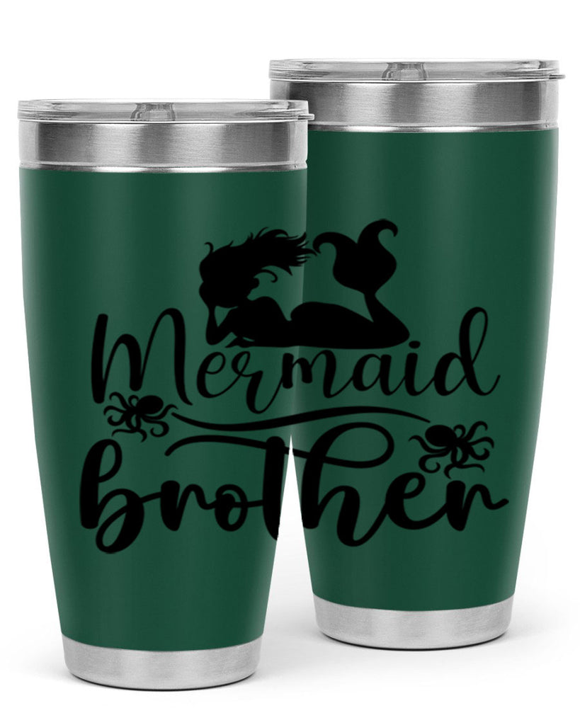 Mermaid Brother 355#- mermaid- Tumbler