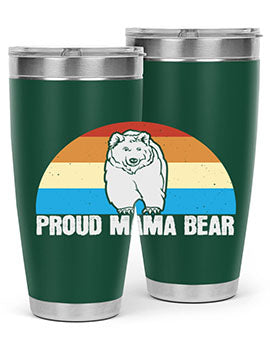 Proud mama bear 26#- Bears- Tumbler