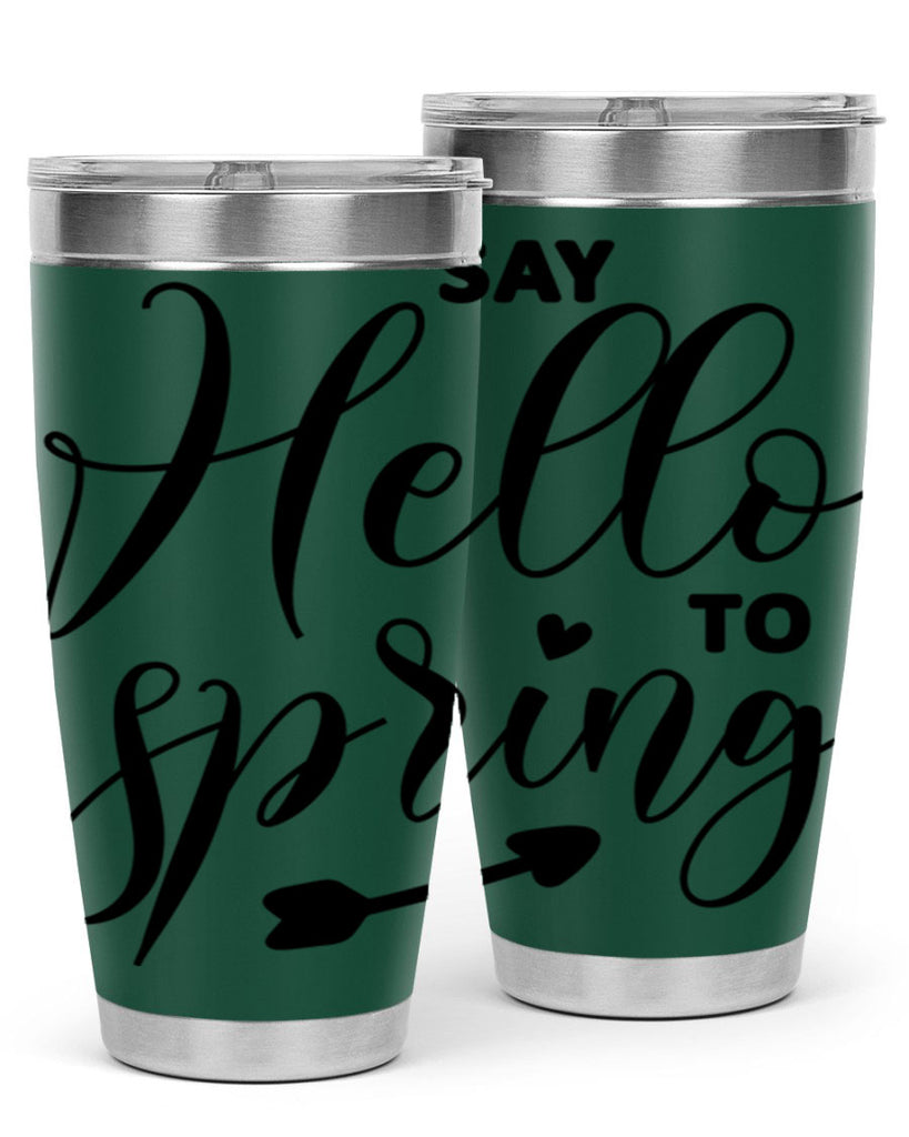 Say Hello to Spring402#- spring- Tumbler