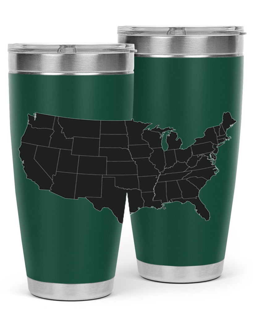 Separate Color Map Style 71#- Fourt Of July- Tumbler