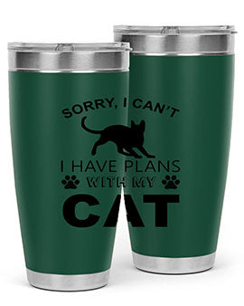 Sorry I Cant Style 116#- cat- Tumbler