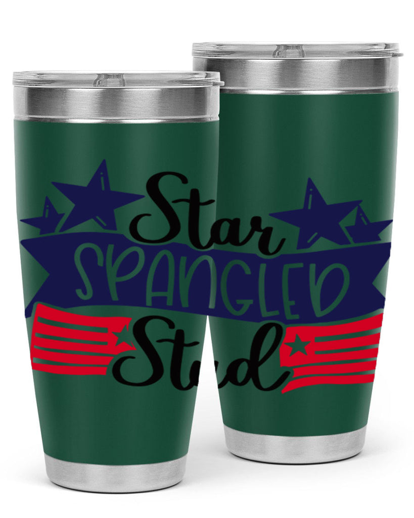 Star Spangled Stud Style 173#- Fourt Of July- Tumbler