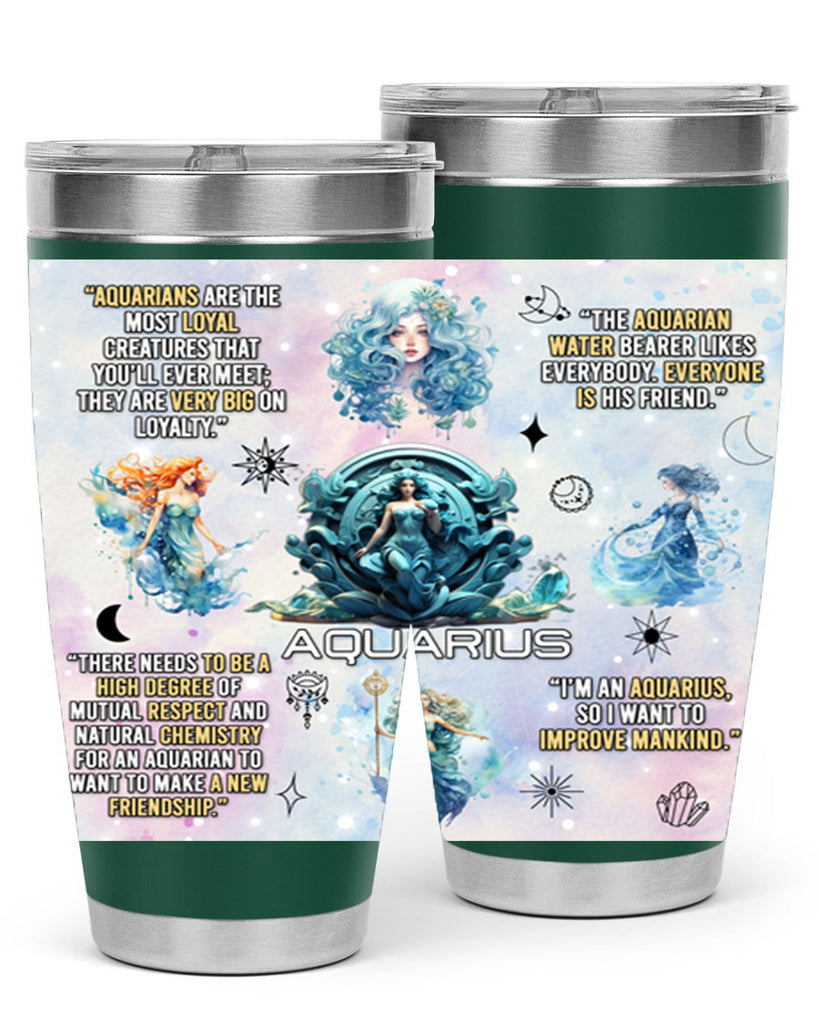 StraightAquarius 468#- zodiac- Tumbler