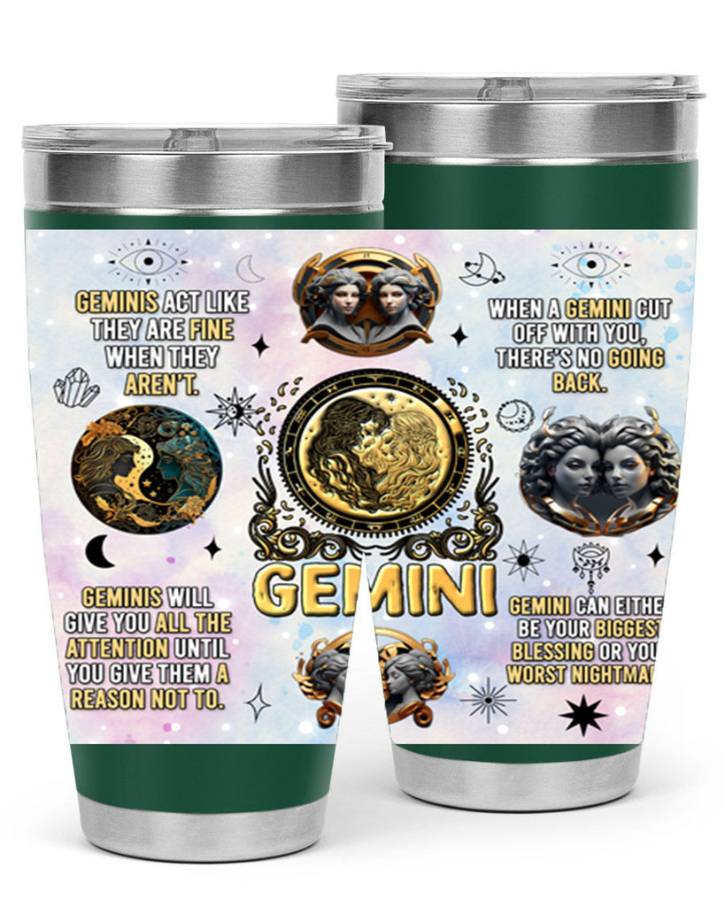 StraightGemini 472#- zodiac- Tumbler