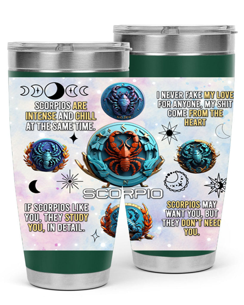 Straightscorpio 477#- zodiac- Tumbler