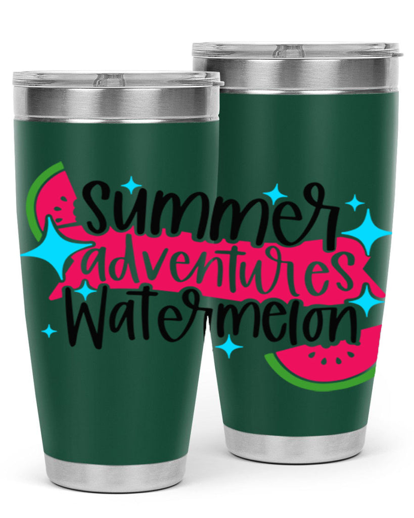 Summer Adventures Watermelon Style 23#- summer- Tumbler