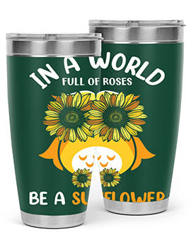 Sunflower Owl In A World A TurtleRabbit 18#- owl- Tumblers
