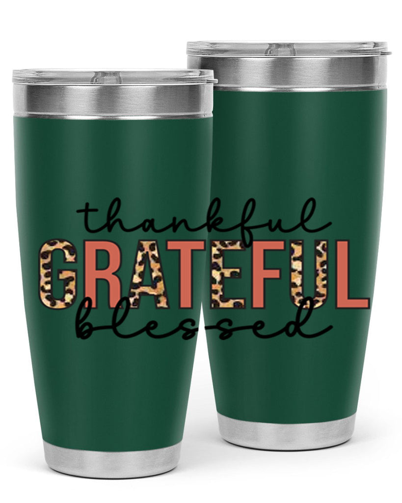 Thankful grateful blessed 602#- fall- Tumbler