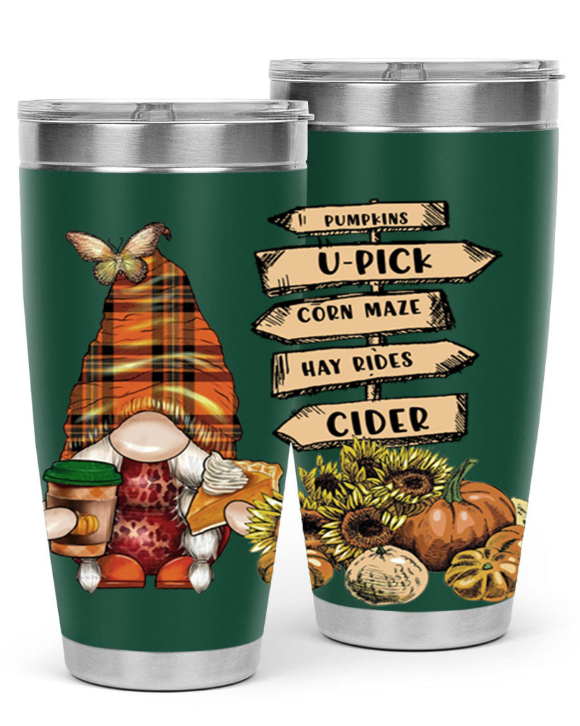 VintageFallGnome 625#- fall- Tumbler