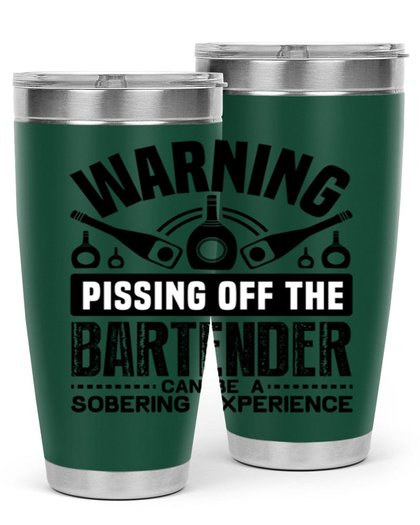 Warning Style 10#- bartender- tumbler