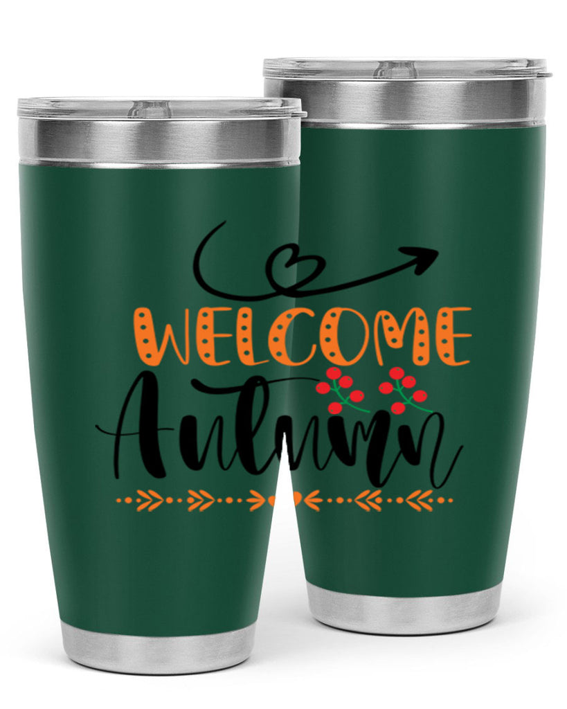 Welcome Autumn 628#- fall- Tumbler
