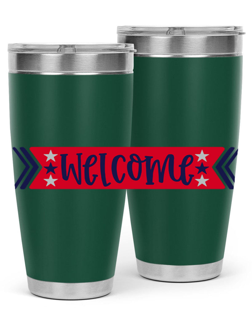 Welcome Style 187#- Fourt Of July- Tumbler