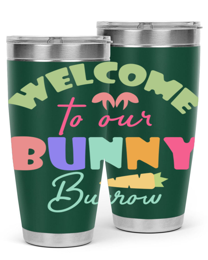 Welcome to our bunny burrow588#- spring- Tumbler